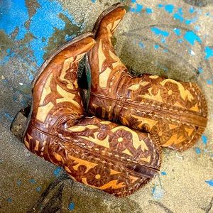 Lane Boots womens 10 cowboy western leather